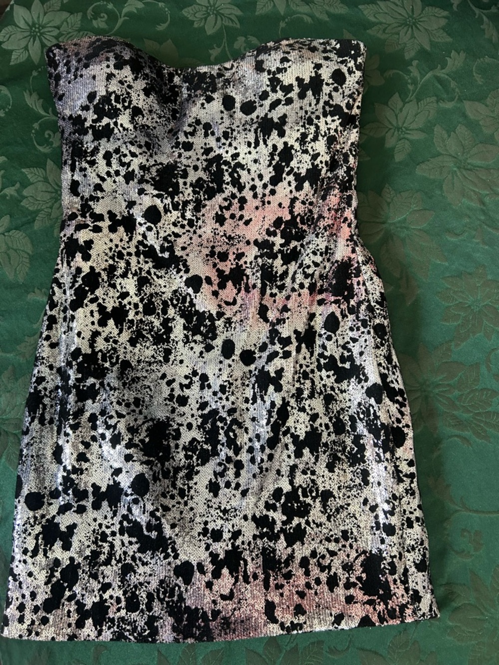 Jovani strapless sequined dress size 8